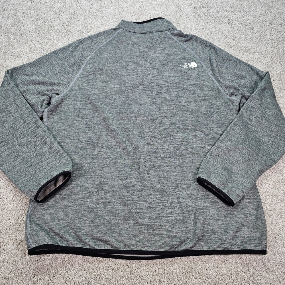 The North Face Canyonlands Mens XL Pullover Half Zip Gray Fleece Jacket Top - Picture 3 of 6